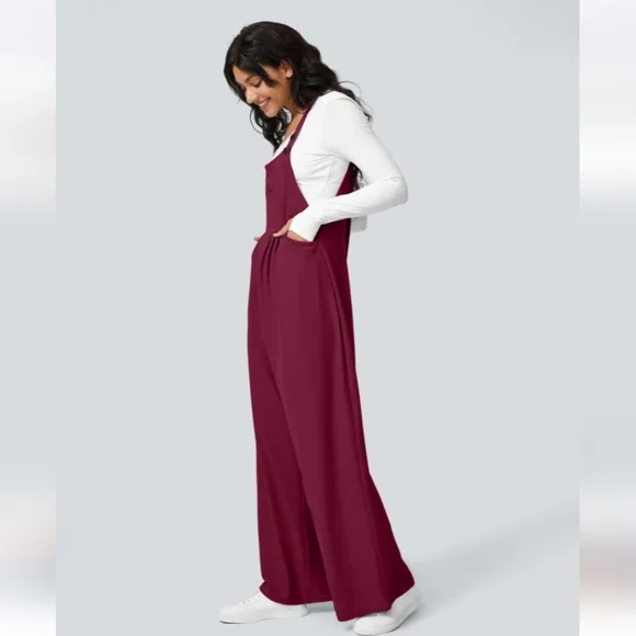 Halara Adjustable Strap Waffle Overalls - Picture 5 of 5